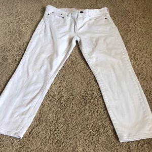 J CREW WHITE CAPRIS
